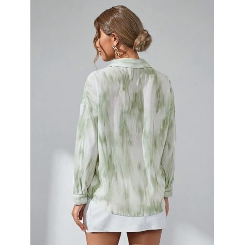 GRECIILOOKS Women Oversized Shirt (GL-W1991-2XL-LIGHT Green)