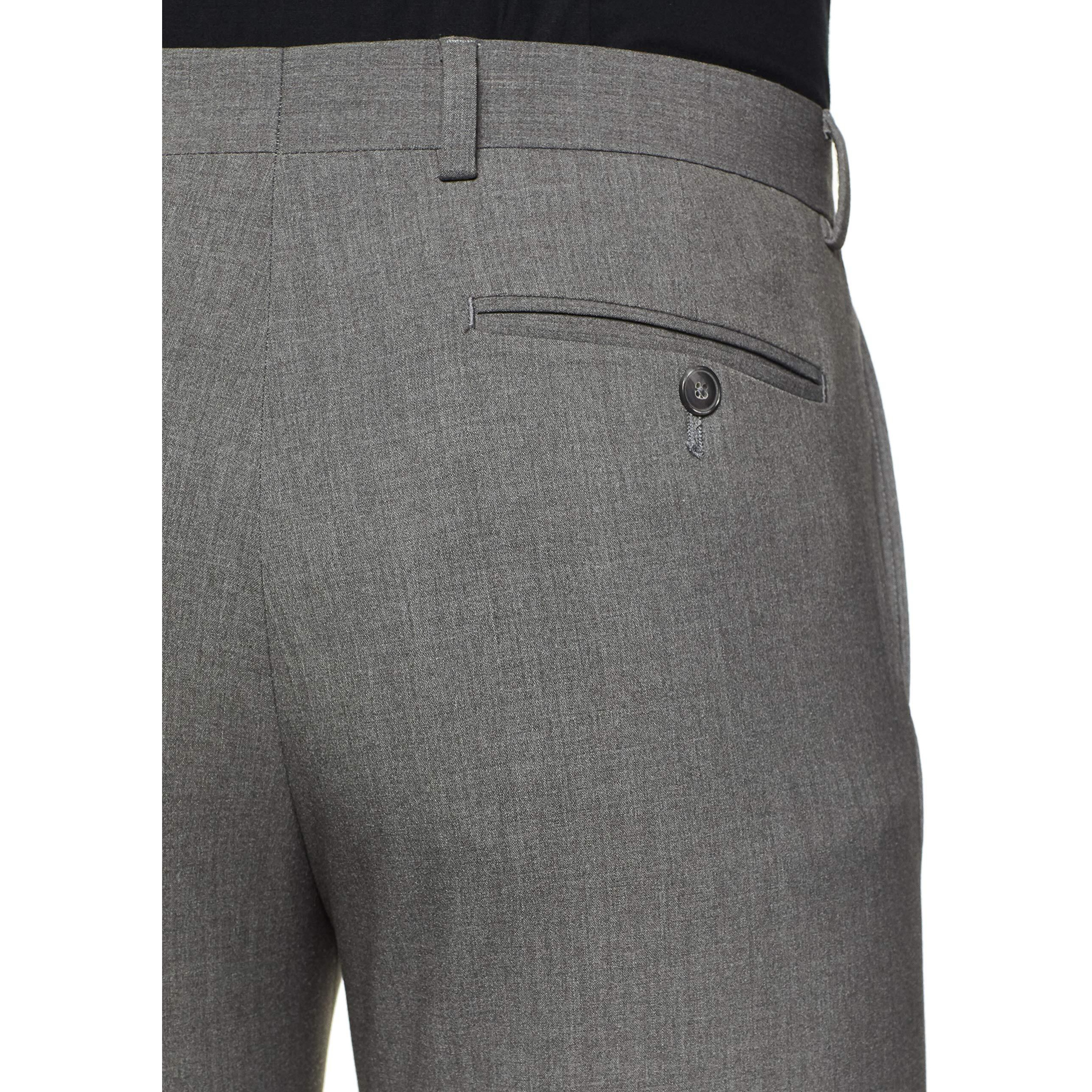 Amazon Brand - Symbol Men's Stretchable Formal Pants | Trousers (Slim Fit) (Grey 2_30)
