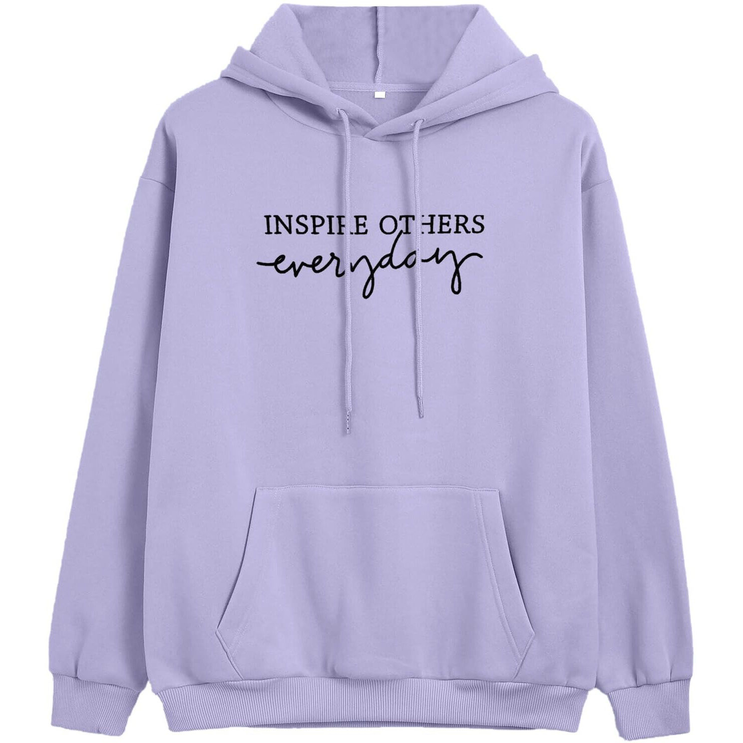 TAGAS Printed Regular Cotton Blend Hoodies for Women || Hooded Women's Hoodies || Sweatshirt for Women || Winter Sweater Hoodie for Women & Girls ||Letest Women Hoodie Stylist HD-7007-LAVENDER-L