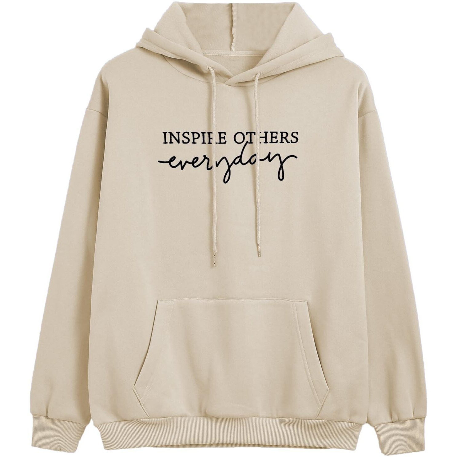 TAGAS Hoodies for Women, Cotton Blend Regular Fit Sweatshirt for Women, Hoodies, Unisex Hoodie, Boys Hoodie, Winter Wear for Women HD-7007-BEIGE-X_Large Biege