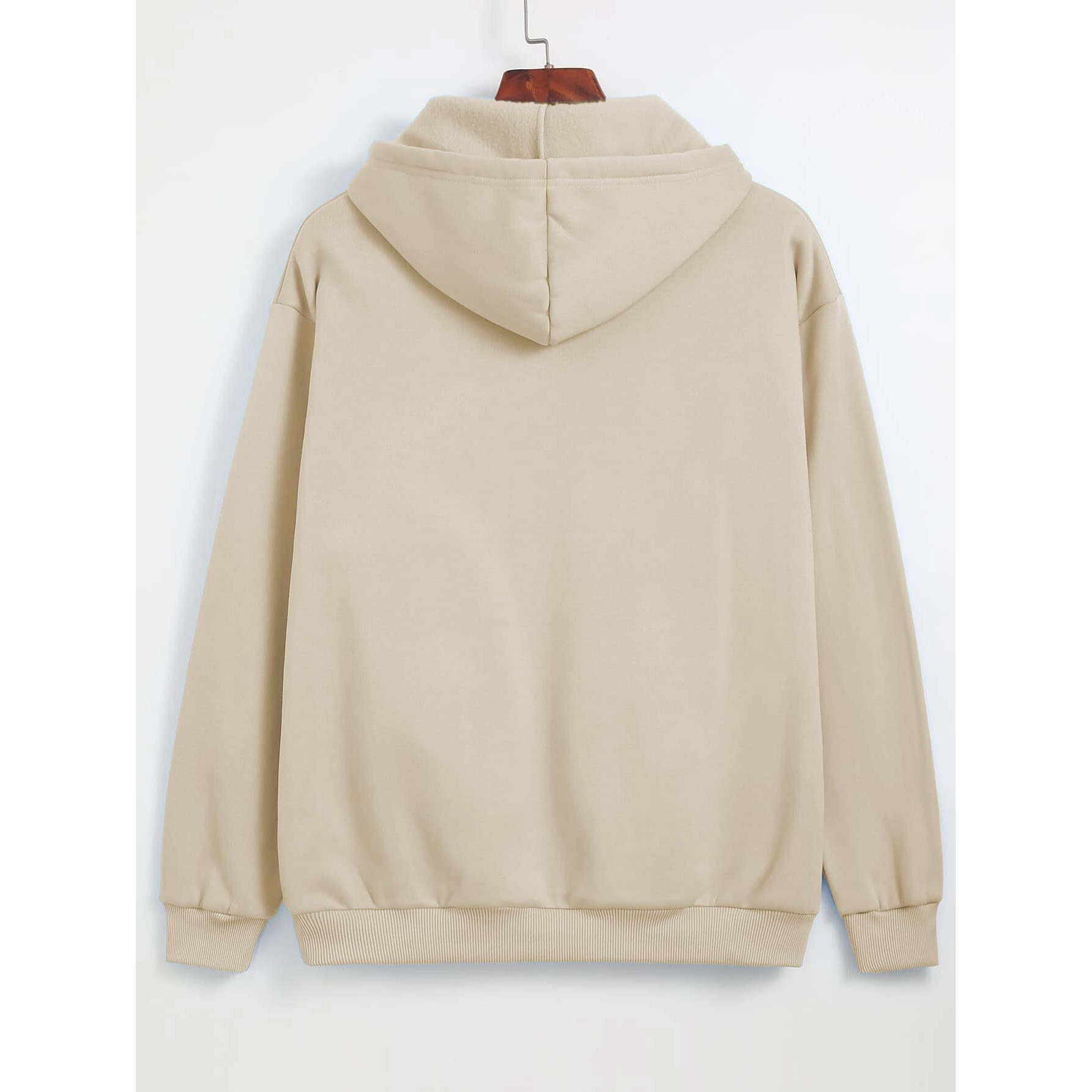 TAGAS Hoodies for Women, Cotton Blend Regular Fit Sweatshirt for Women, Hoodies, Unisex Hoodie, Boys Hoodie, Winter Wear for Women HD-7007-BEIGE-X_Large Biege