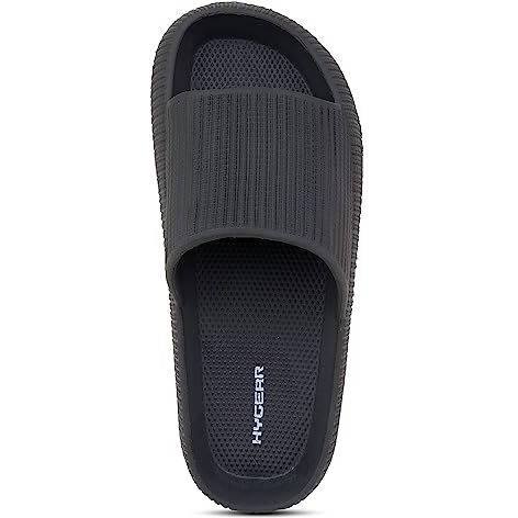 Hygear Men's Xpress Dark Grey Slippers_9 UK (HG-GE-1004)