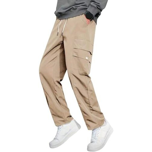 Lymio Men Cargo || Men Cargo Pants || Men Cargo Pants Cotton || Cargos for Men (Cargo-17-20) (M, Khakhi)