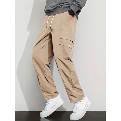 Lymio Men Cargo || Men Cargo Pants || Men Cargo Pants Cotton || Cargos for Men (Cargo-17-20) (M, Khakhi)