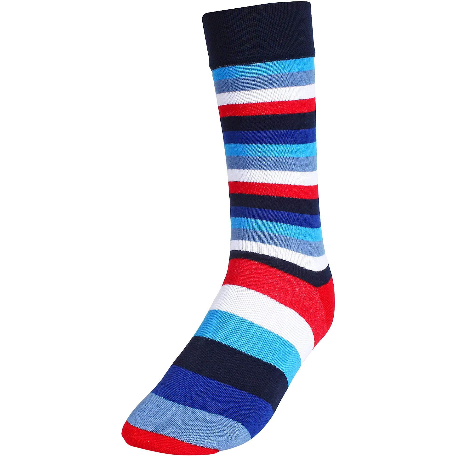 CREATURE Men's Cotton Calf Length 3 Multi Color Casual Socks Combo of 3(SCS-2901)
