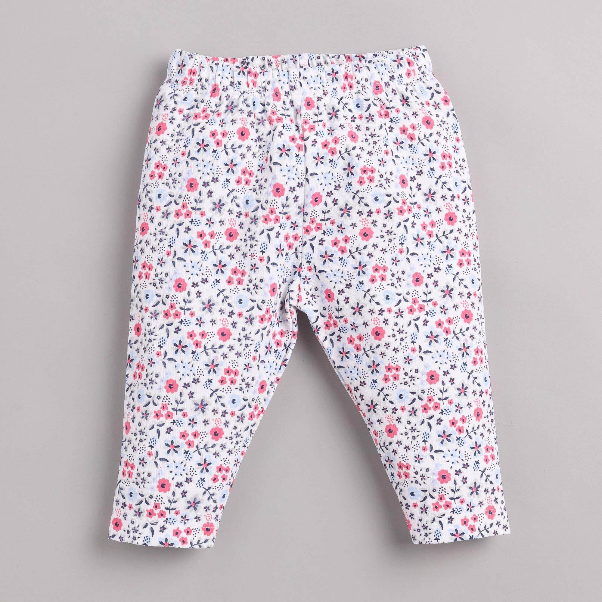 BABY GO Baby-Girl's Cotton Solid Track Pants Pack of 1 (Gobs20-2515-9/12M-Fushiaa_Fushia_9 Months-12 Months, Regular, Pink)