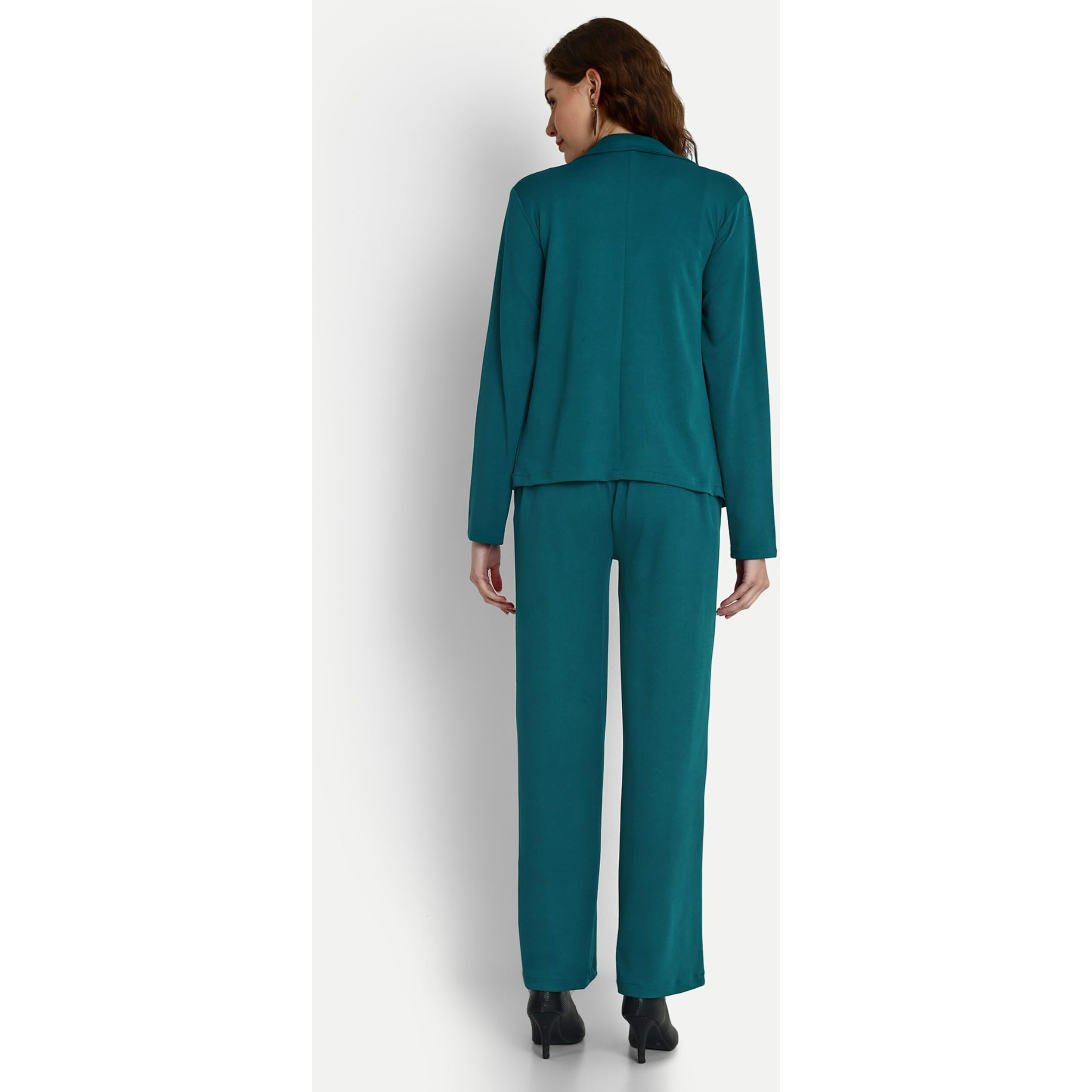 Leriya Fashion 3-Piece Blazer Set for Women (2XL, Turquoise)
