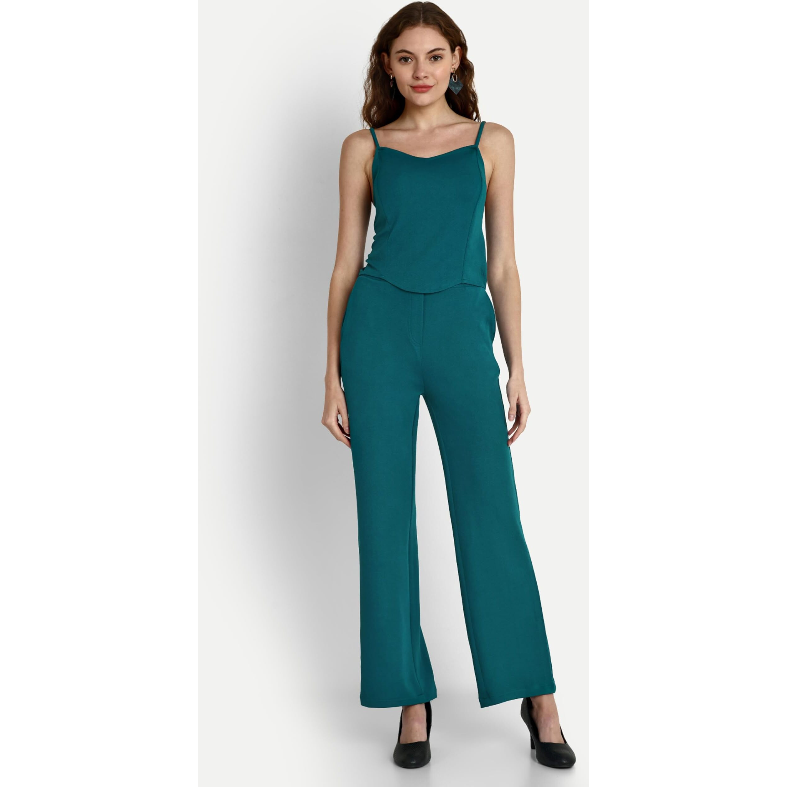 Leriya Fashion 3-Piece Blazer Set for Women (2XL, Turquoise)