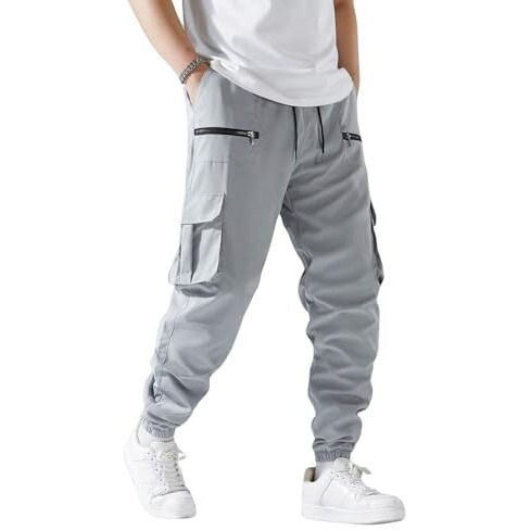 Lymio Men Cargo || Men Cargo Pants || Men Cargo Pants Cotton || Cargos for Men (Cargo-37-Grey-XL)
