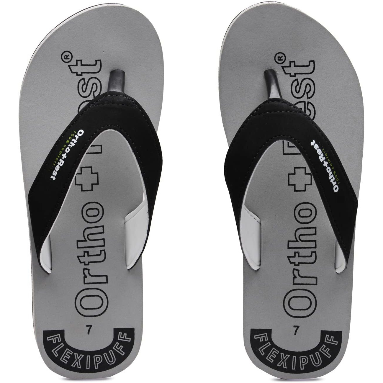 Ortho + Rest Men Slipper Orthopedic Super Soft, Lightweight and Comfortable Flip Flops for Home Daily Use