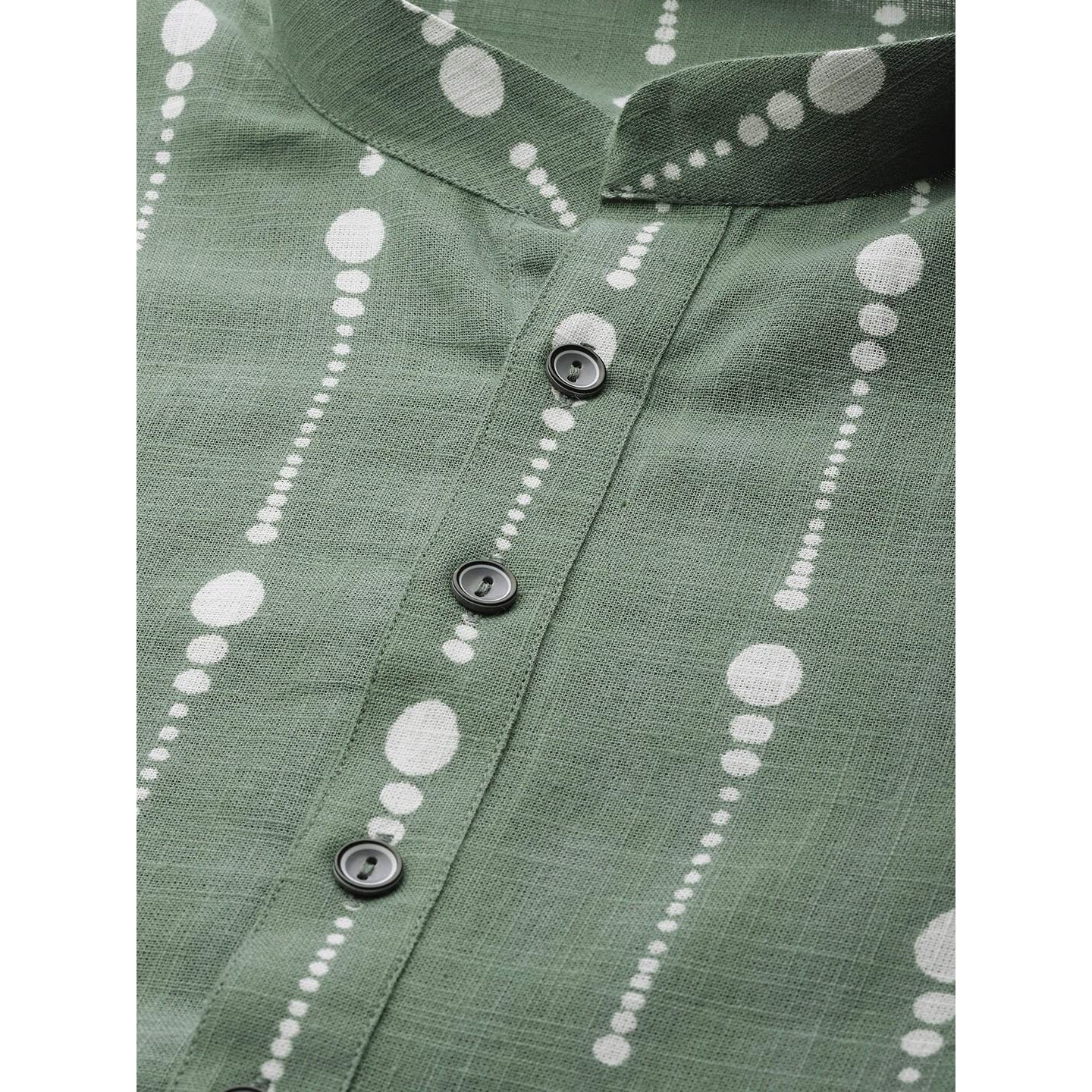 See Designs Cotton Regular Mens Kurta (15049826_Green_L)