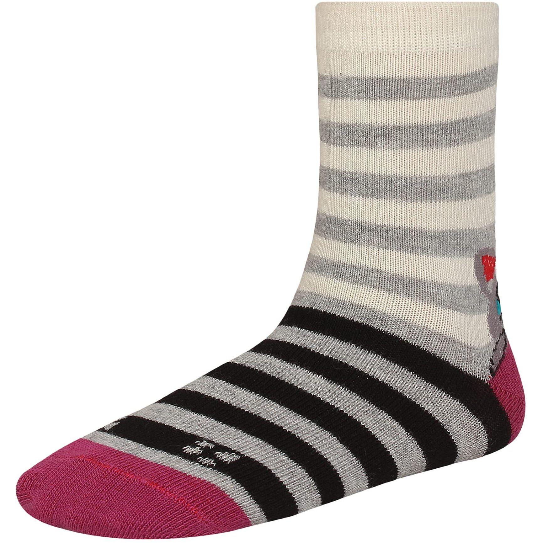 CREATURE Girls And Boys Printed Multicolored Cotton Socks CRE-KIDS-P5-119 (8-9 YEARS)