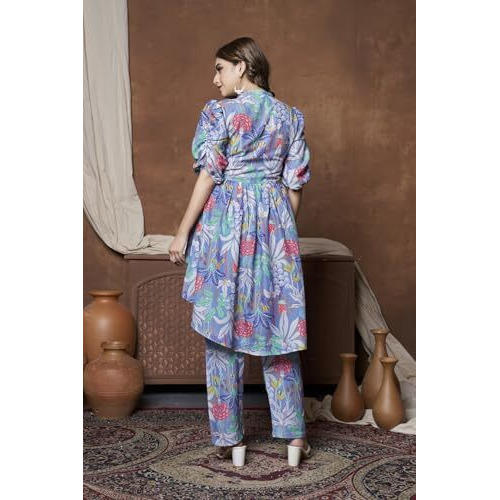 Leriya Fashion co ord Set for Women | Summer co ord Set for Women | Formal co ord Set for Women | Women co ord Set (Large, Grey)