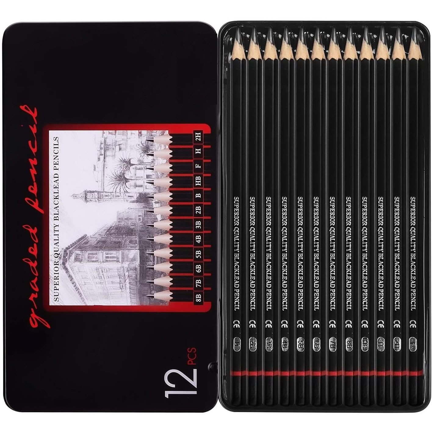 Corslet Sketch Pencils for Drawing, Drawing Pencils, Art Pencils, Graphite Pencils, Graphite Pencils for Drawing, Art Pencils for Drawing and Shading, Shading Pencils for Sketching