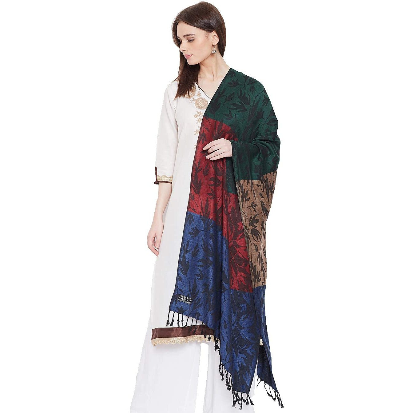 Weavers Villa Women's Stole, Multicolour, 70cm X 200cm