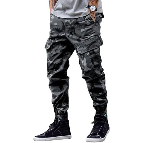 Lymio Men Cargo || Men Cargo Pants || Men Cargo Pants Cotton || Cargos for Men (Army-Cargo-03-04) (in, Alpha, L, Regular, Grey)
