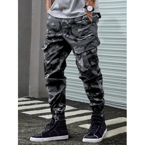 Lymio Men Cargo || Men Cargo Pants || Men Cargo Pants Cotton || Cargos for Men (Army-Cargo-03-04) (in, Alpha, L, Regular, Grey)