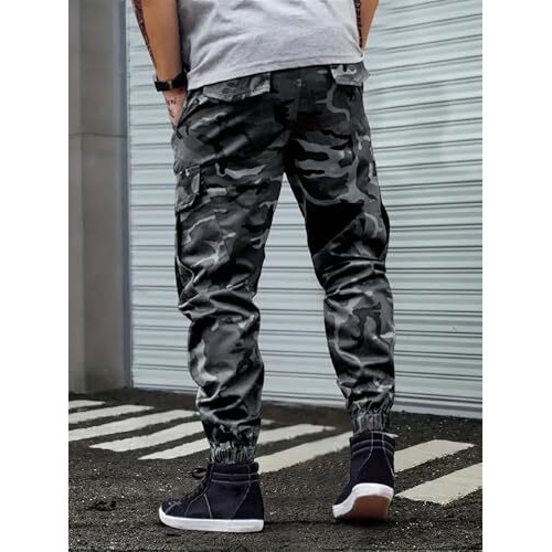 Lymio Men Cargo || Men Cargo Pants || Men Cargo Pants Cotton || Cargos for Men (Army-Cargo-03-04) (in, Alpha, L, Regular, Grey)