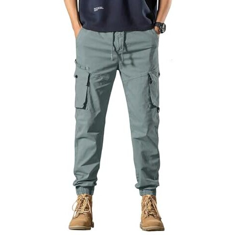 Lymio Men Cargo || Men Cargo Pants || Men Cargo Pants Cotton || Cargos for Men (Cargo-58-61) (in, Alpha, M, Grey)