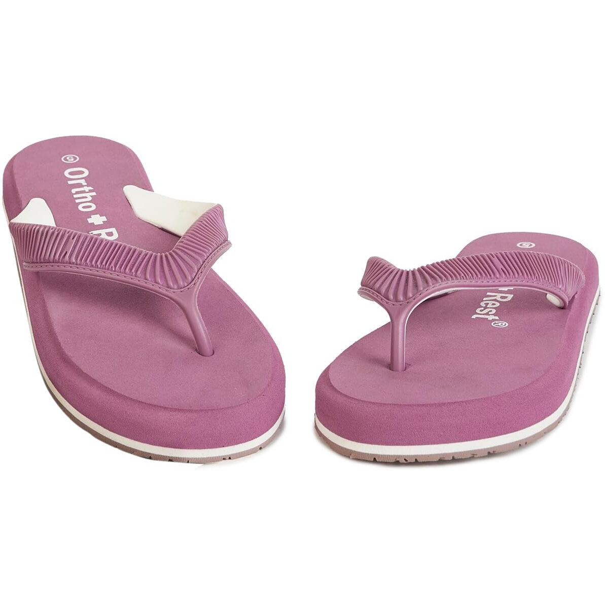 Ortho + Rest Doctor Slippers for Women Orthopedic Non Slip Lightweight Comfortable Flat Casual Stylish Dr Chappals and House Flip flops For Ladies and Girls