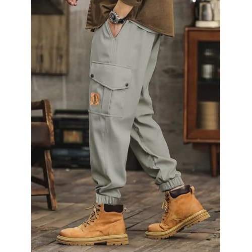 Lymio Men Cargo || Men Cargo Pants || Men Cargo Pants Cotton || Cargos for Men (Cargo-73-Apricot-M)
