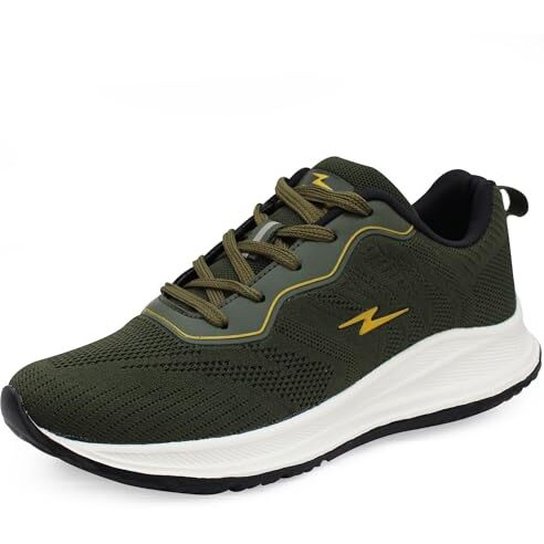 ATHCO Men's Akron Olive Running Shoes_10 UK (ATHST-15)