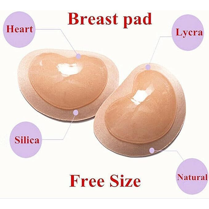 Dimore Bra Inserts Breast Pads Sticky Push-up Inserts for Swimsuits Dresses Bikini Top. (SKIN, 2)