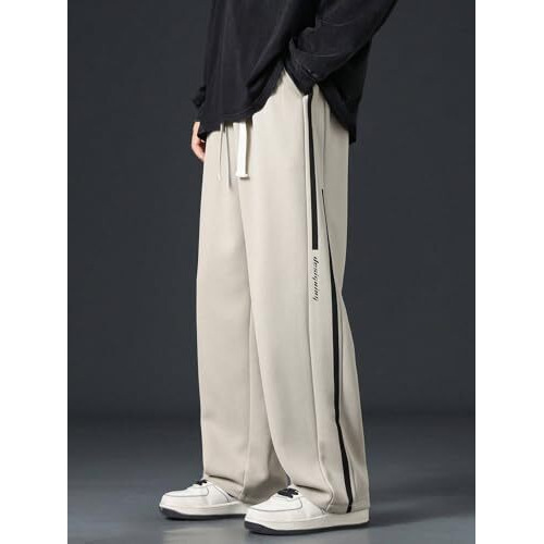 Lymio Track Pant for Men || Track Pants || Plain Track Pant (TP-40-Beige-L)