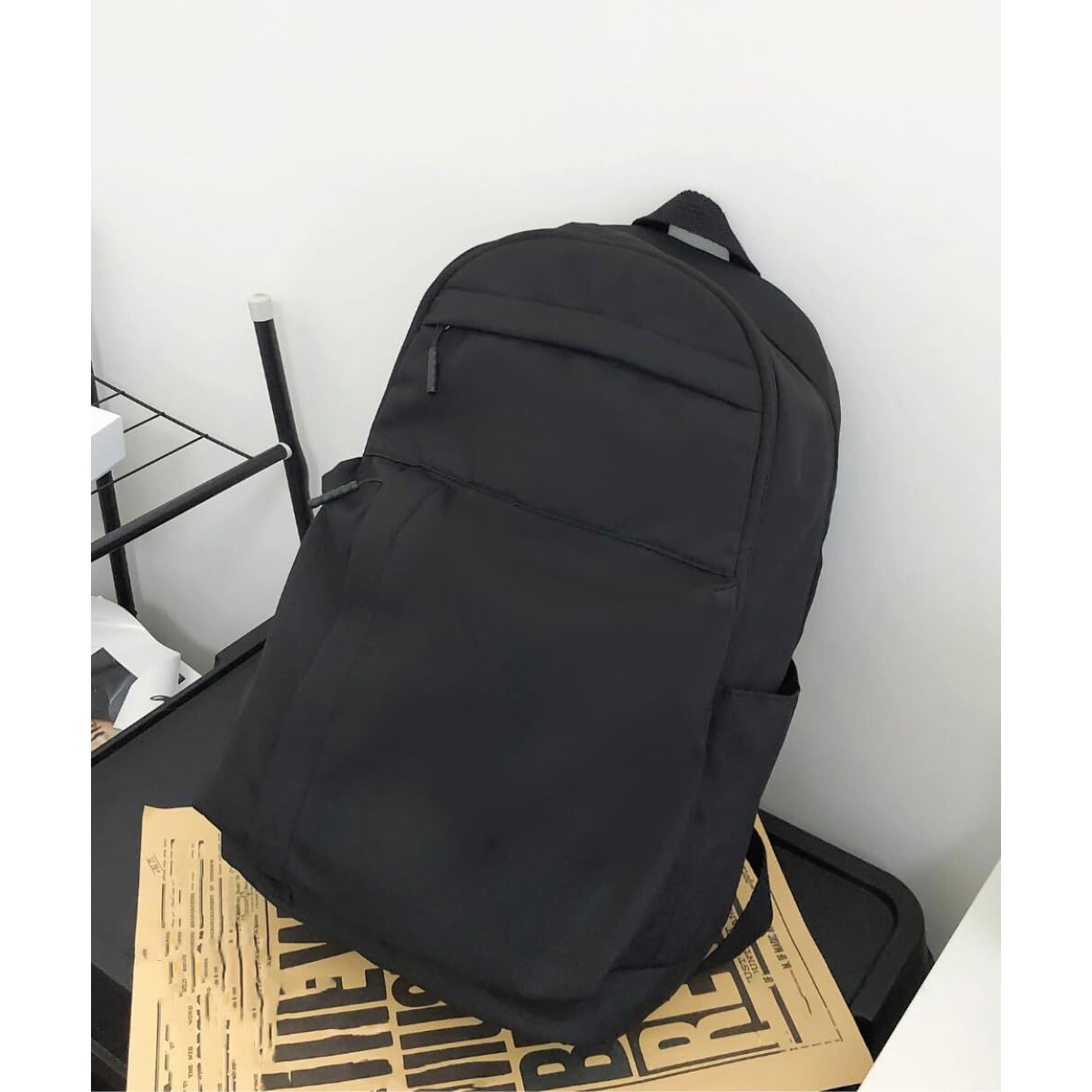 Glowic Women Backpack | Casual 20 L Backpack For Unisex Adult | Black Color Travel Backpack With Hidden Back, Side Pockets | Laptop Compartment | College Bag | School Bag | Large Size