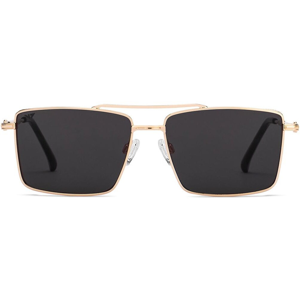 Vincent Chase By Lenskart | Gold Yellow Full Rim Hexagonal | Economic Range | Branded Latest and Stylish Sunglasses | 100% UV Protected | Men & Women | Large | VC S12801