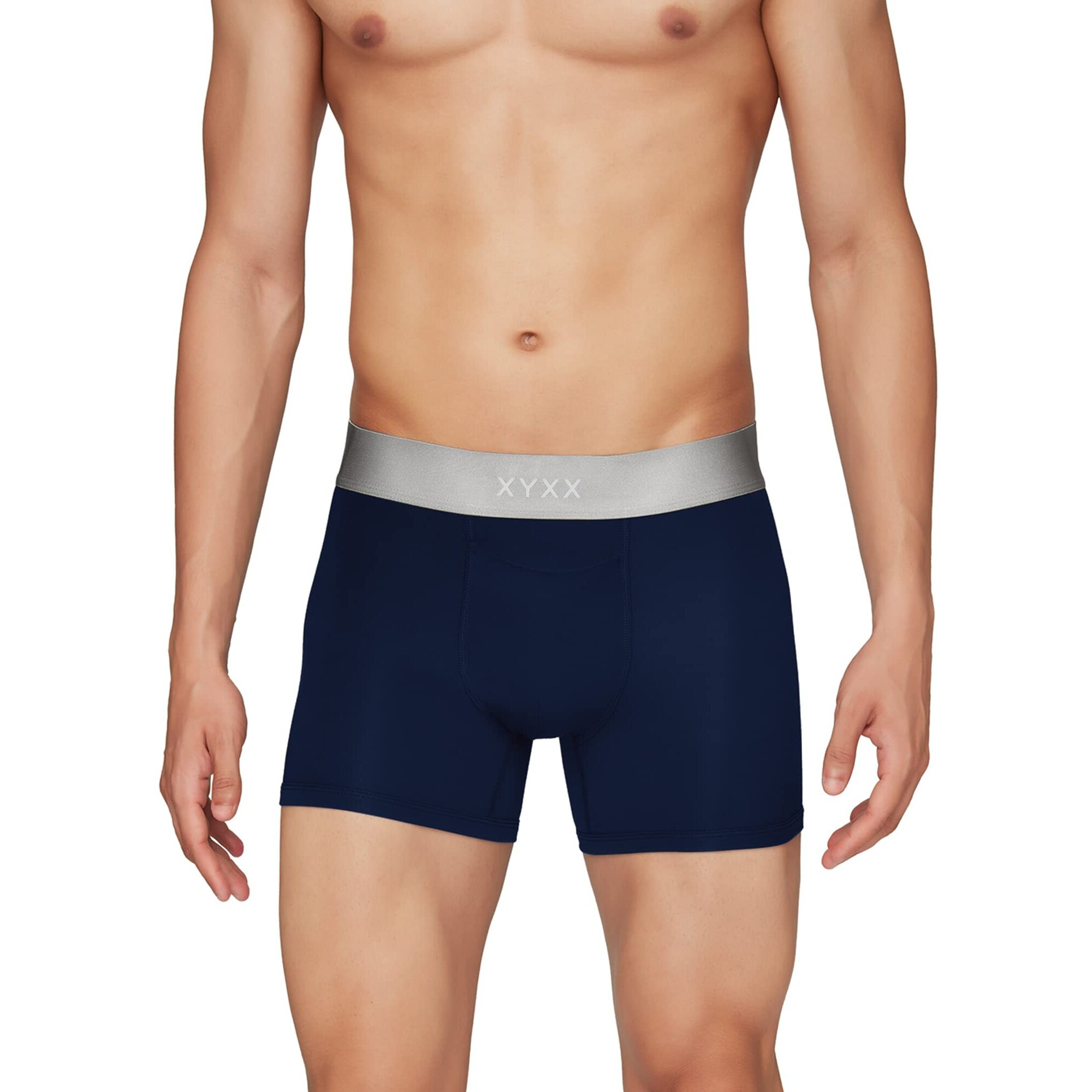 XYXX Men's Underwear Illuminati IntelliSoft Antimicrobial Micro Modal Trunk Pack of 2 (Black Iris  Black L)