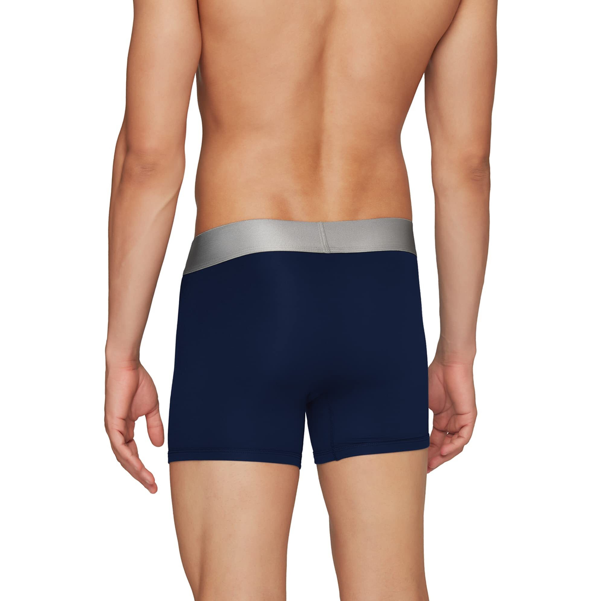 XYXX Men's Underwear Illuminati IntelliSoft Antimicrobial Micro Modal Trunk Pack of 2 (Black Iris  Black L)