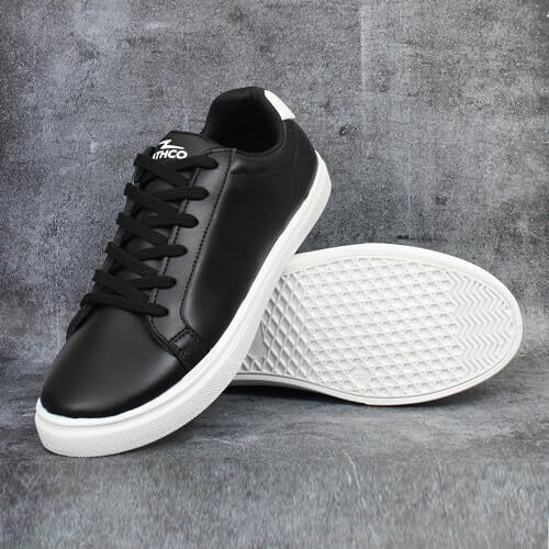 ATHCO Men's Wind Black Running Shoes_09 UK (ATHDIP-2)