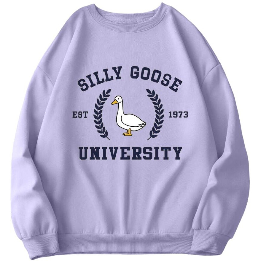 TAGAS Women's Fleece Hooded Neck Regular Fit Sweatshirt (WSS-2-DUCK-LAVENDER- Lavender_XL)