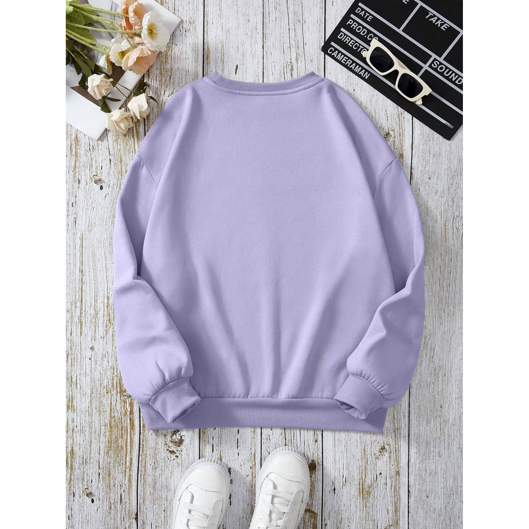 TAGAS Women's Fleece Hooded Neck Regular Fit Sweatshirt (WSS-2-DUCK-LAVENDER- Lavender_XL)