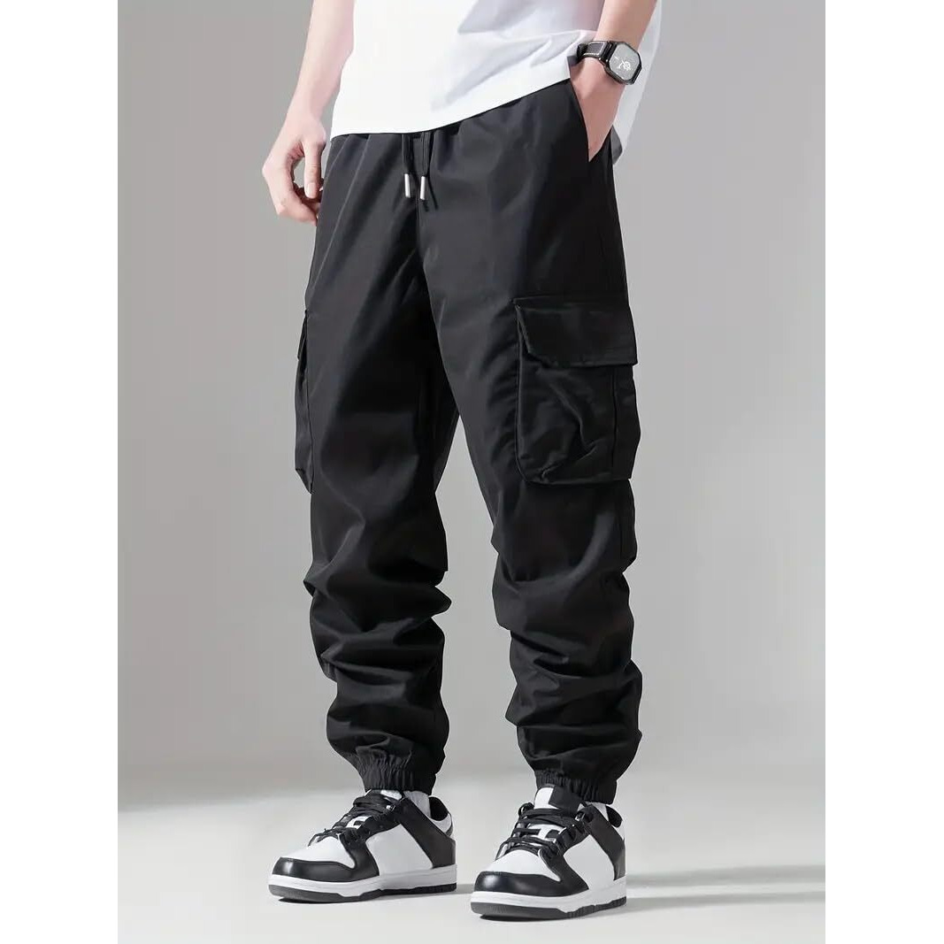 IndoPrimo Men Cargo || Men Cargo Pants || Men Cargo Pants Cotton || Cargos for Men || Men Cargo Trouser (in, Alpha, L, Regular, Standard, Blacks)