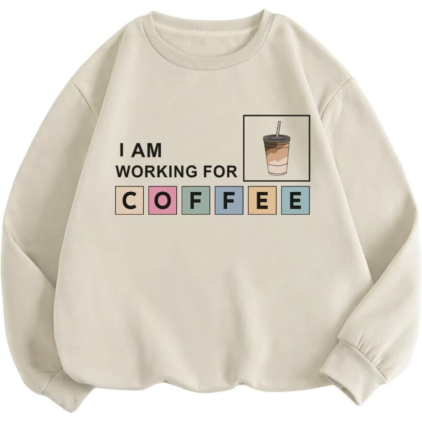 TAGAS Women's Fleece Round Neck Regular Fit Hoodie (WSS-13-COFFEE Beige-XXL 2XL)