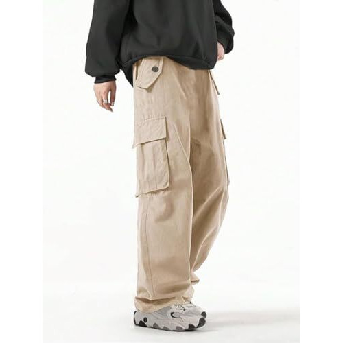 GRECIILOOKS Men's Regular Fit Trousers (GL-TP-1072_Brown_M)