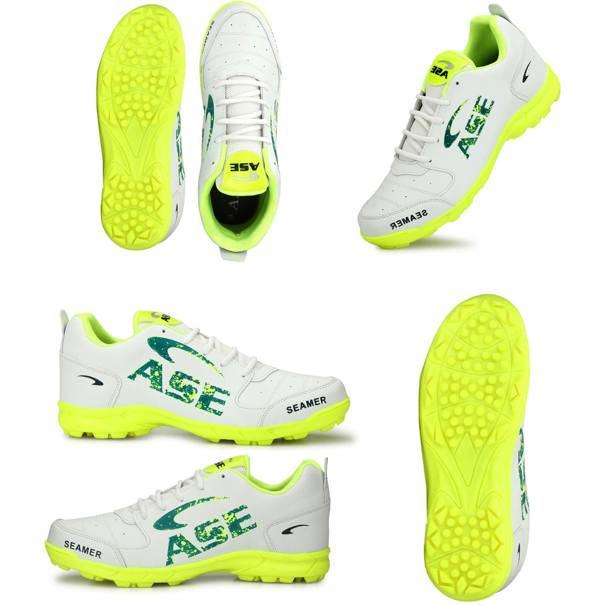 ASE Men's Parrot Green Professional Cricket Shoes 9 UK/IND