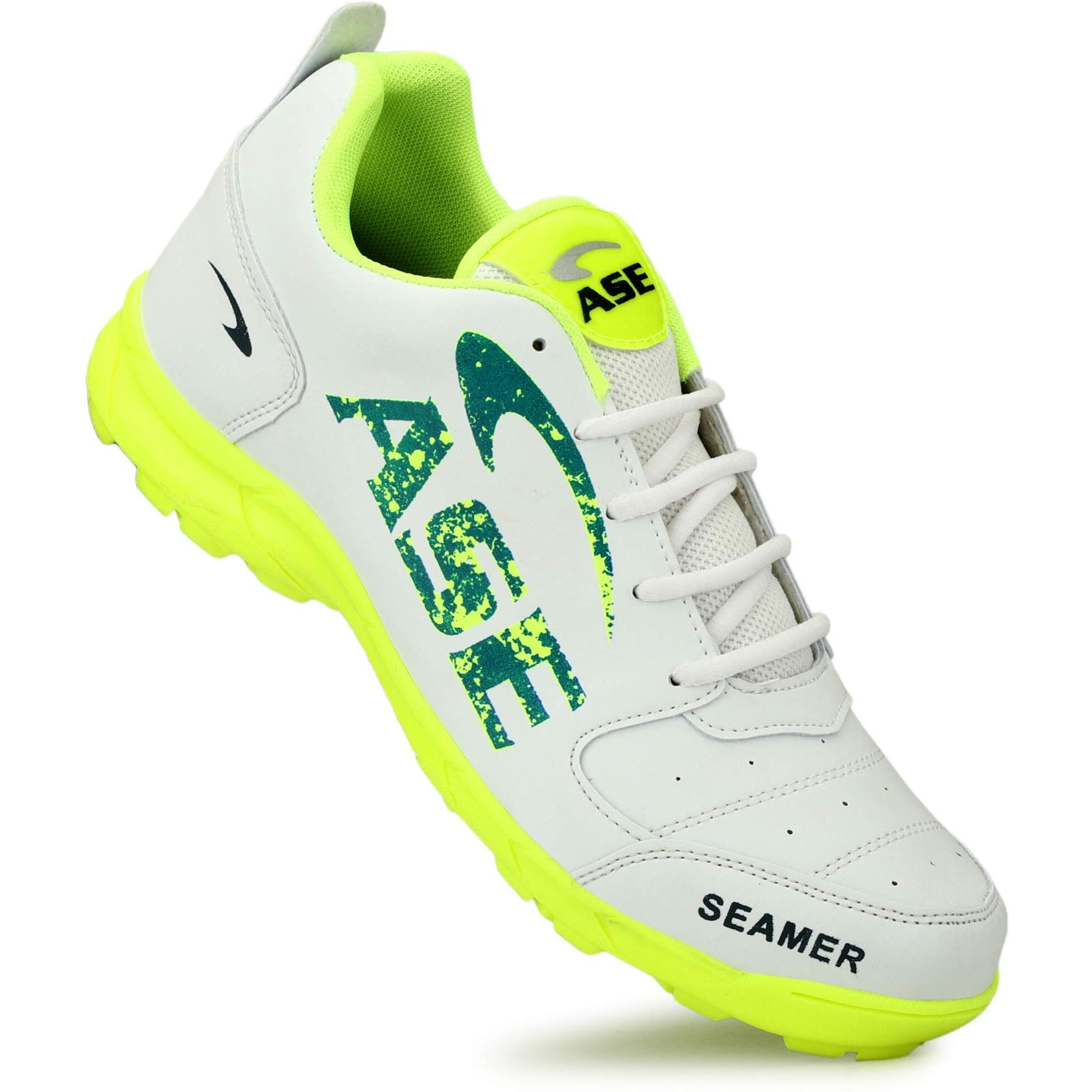 ASE Men's Parrot Green Professional Cricket Shoes 9 UK/IND