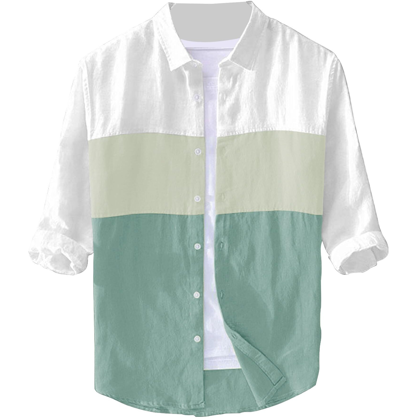 BE ACTIVE Men's Casual 100% Cotton Solid Shirt || Casual Shirts for Men || Men Casual Shirt || Casual Wear Shirts (CPL0133-1-XXL) Green