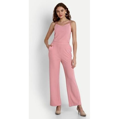Leriya Fashion 3-Piece Blazer Set for Women (S, Pink)