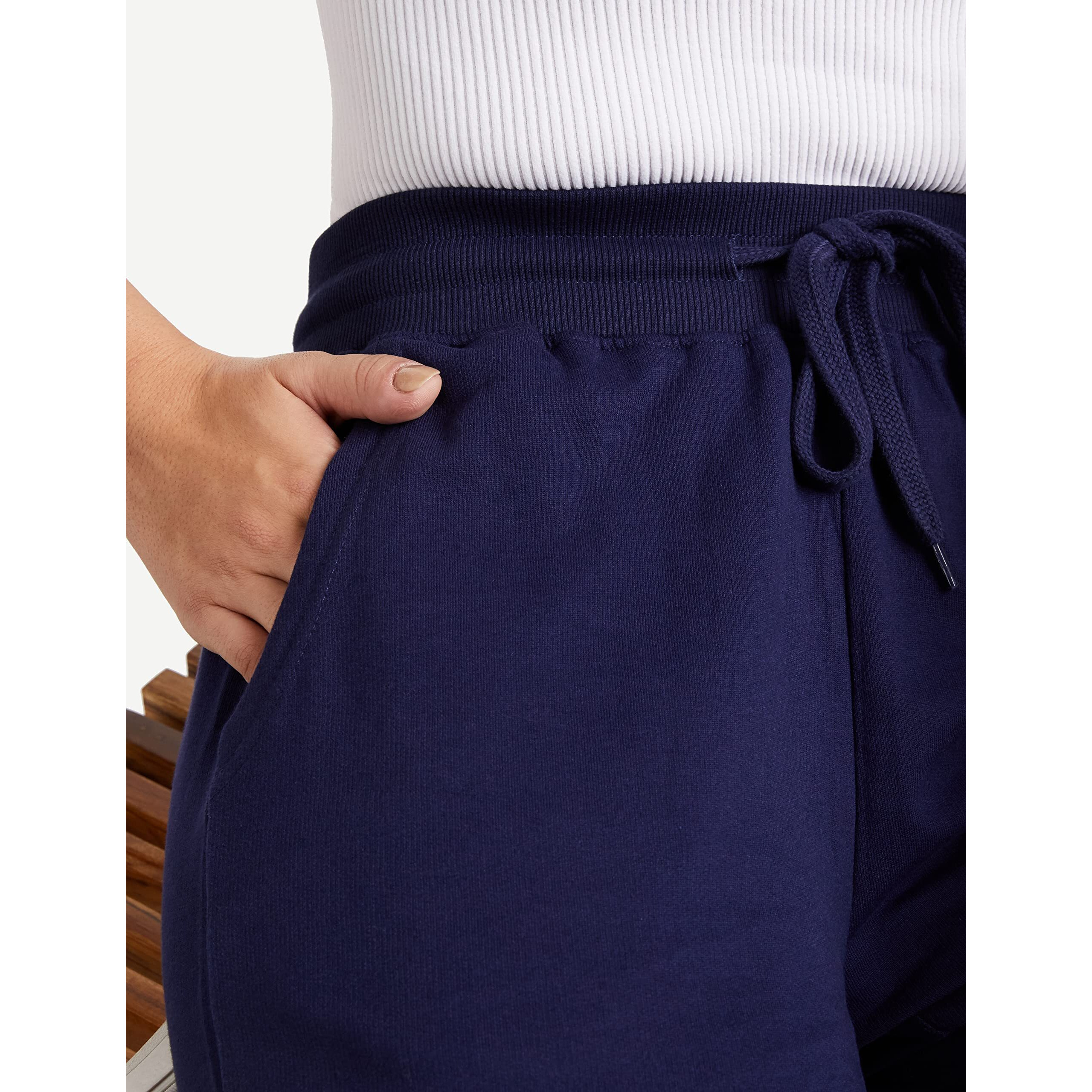 Amazon Brand - Symbol Women's Slim Fit Track pants(JOG-07_Navy_Xl_Navy_X-Large)