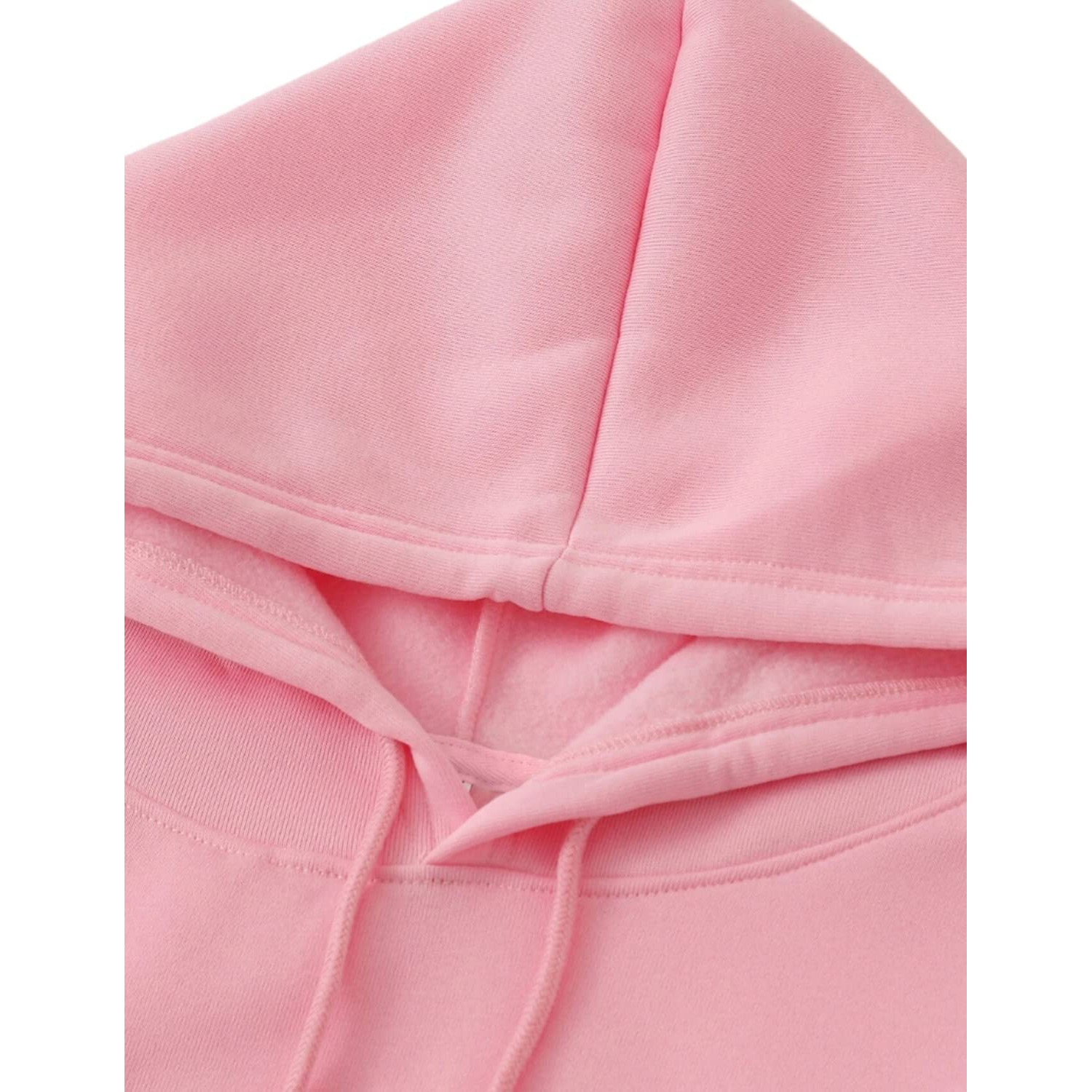JUNEBERRY Cotton Hooded Sweatshirt for Women/Girls Pink(Pink, X-Large)