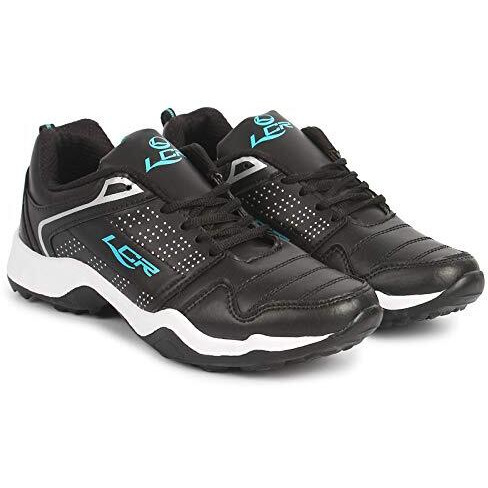 Lancer Men's Black Green Sports Running Shoes, 7 UK