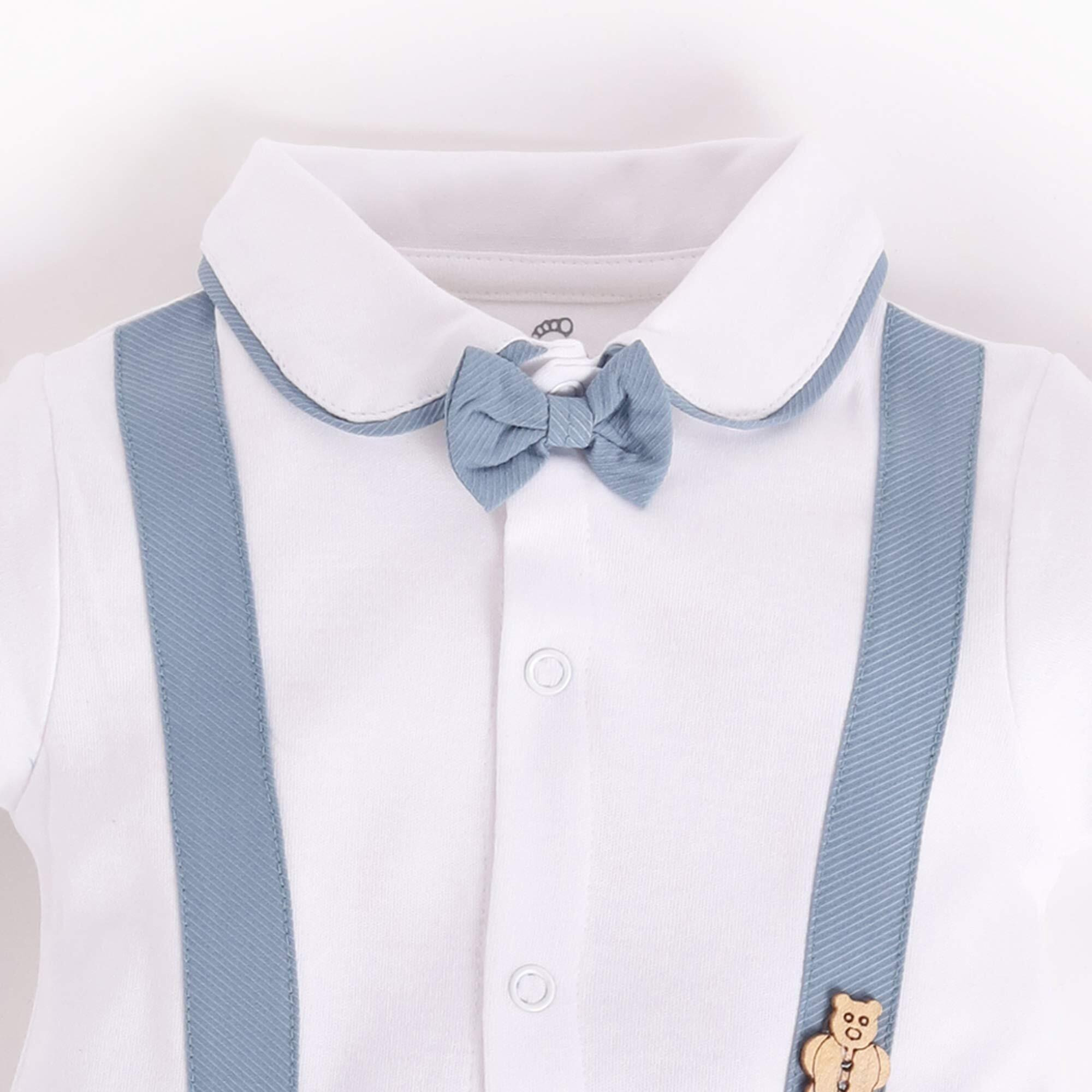 BabyGo Half Sleeves Baby Romper| 100% Cotton Rompers for New Born Baby| Baby Dress | Onesies|3-6M| SKY| Infant Clothes