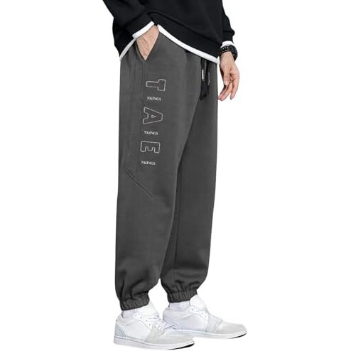 Lymio Men Joggers ||Track Pant for Men || Men Joggers || Printed Joggers (TP-25-28) (XL, Grey)