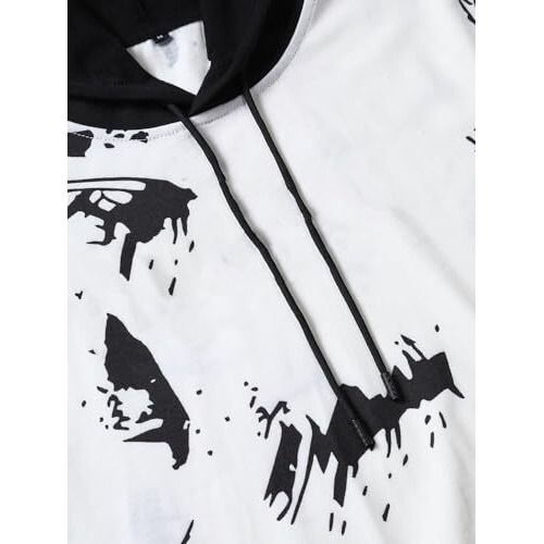 TOPLOT Unisex Woolen Blend Hooded Neck Hoodie (Hoodie-5147-S) White
