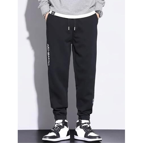 Lymio Men Joggers ||Track Pant for Men || Men Joggers || Printed Joggers (TP-29-31) (XL, Black)