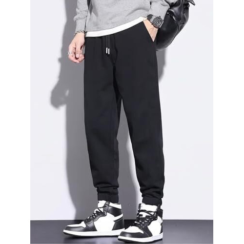 Lymio Men Joggers ||Track Pant for Men || Men Joggers || Printed Joggers (TP-29-31) (XL, Black)